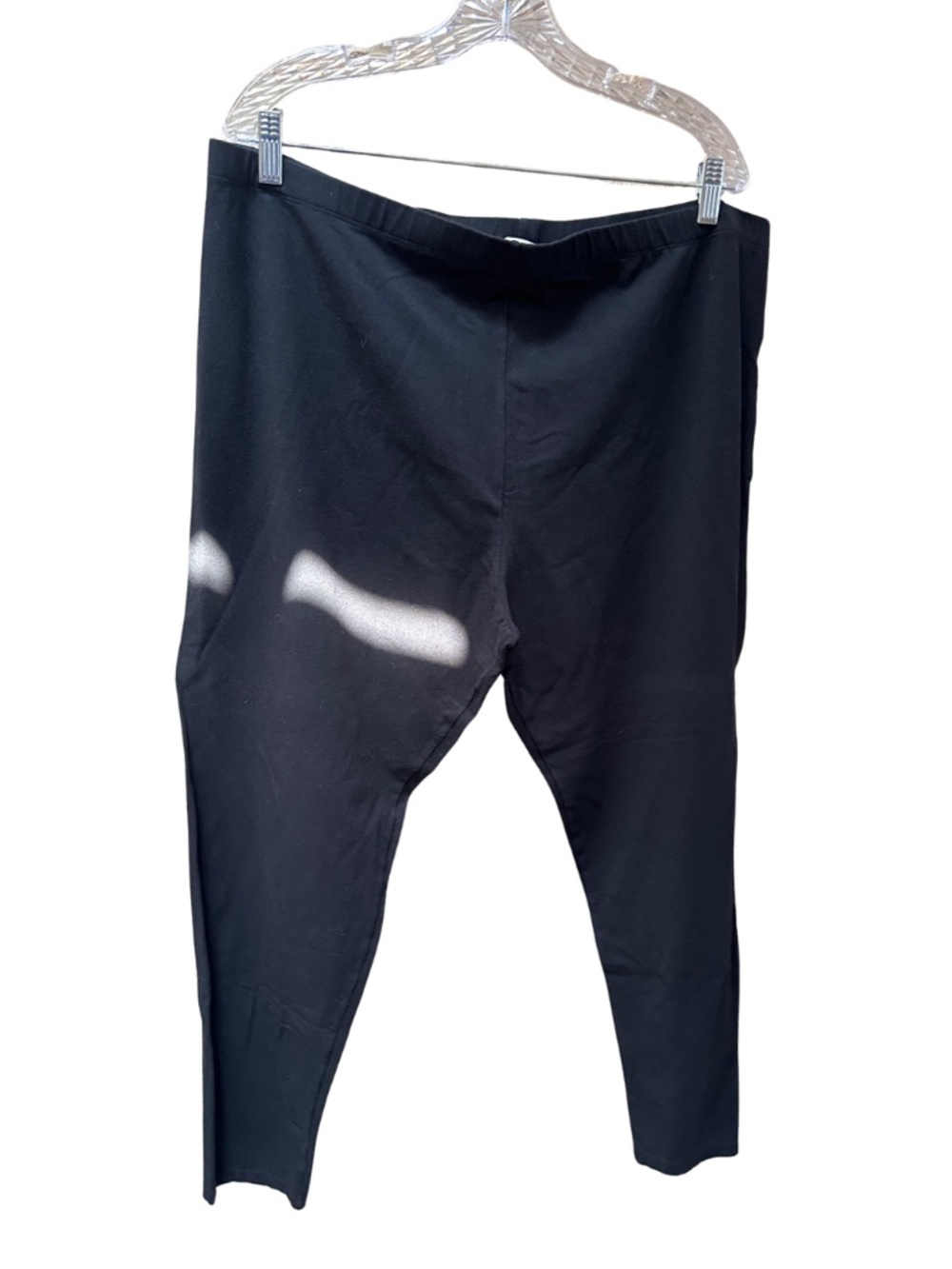 Joan Vass Black Leggings - Women's 2X